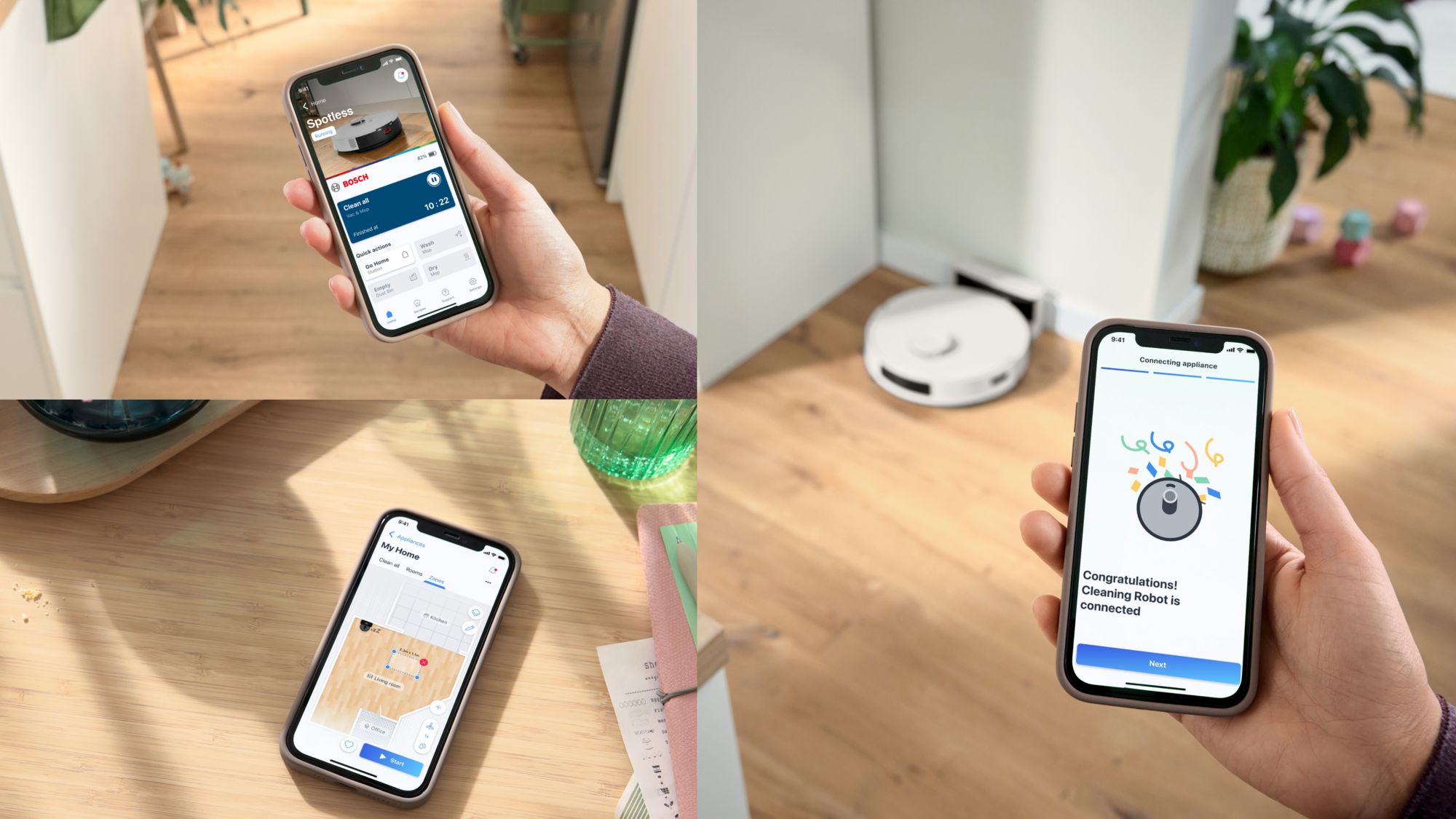 Bosch Spotless Advanced BCRC2W Akıllı Robot Süpürge