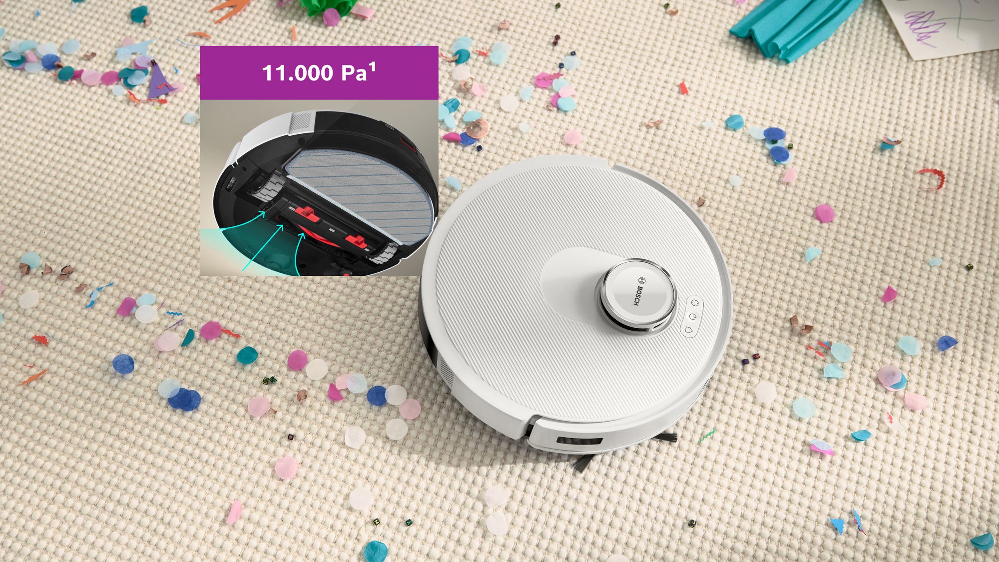Bosch Spotless Advanced BCRC2W Akıllı Robot Süpürge