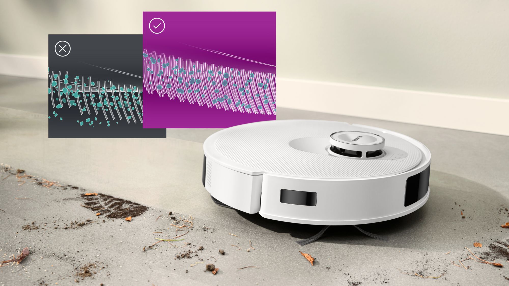 Bosch Spotless Advanced BCRD2W Çöp İstasyonlu Akıllı Robot Süpürge