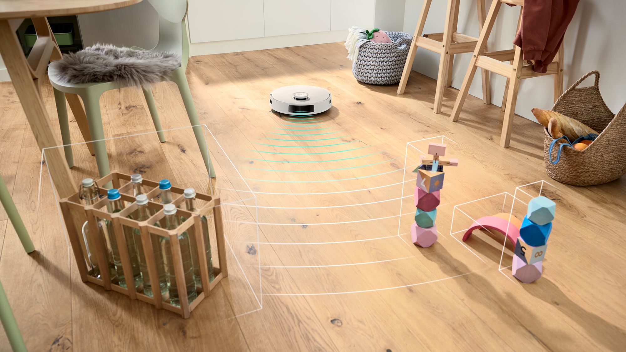 Bosch Spotless Advanced BCRD2W Çöp İstasyonlu Akıllı Robot Süpürge