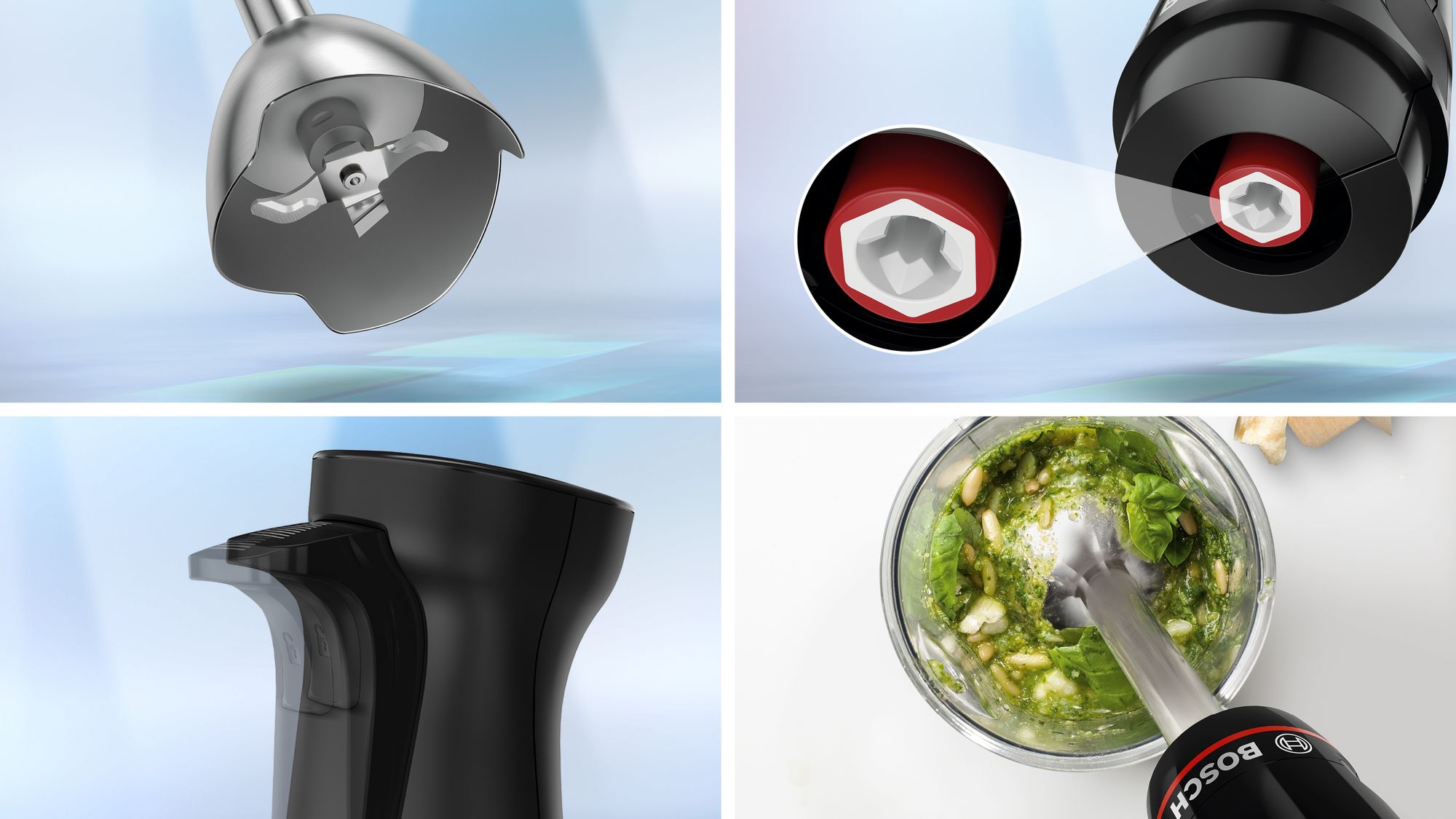 Bosch MSM4B654 Serie 4 El Blenderı ErgoMaster 1000 W Siyah, Antrasit