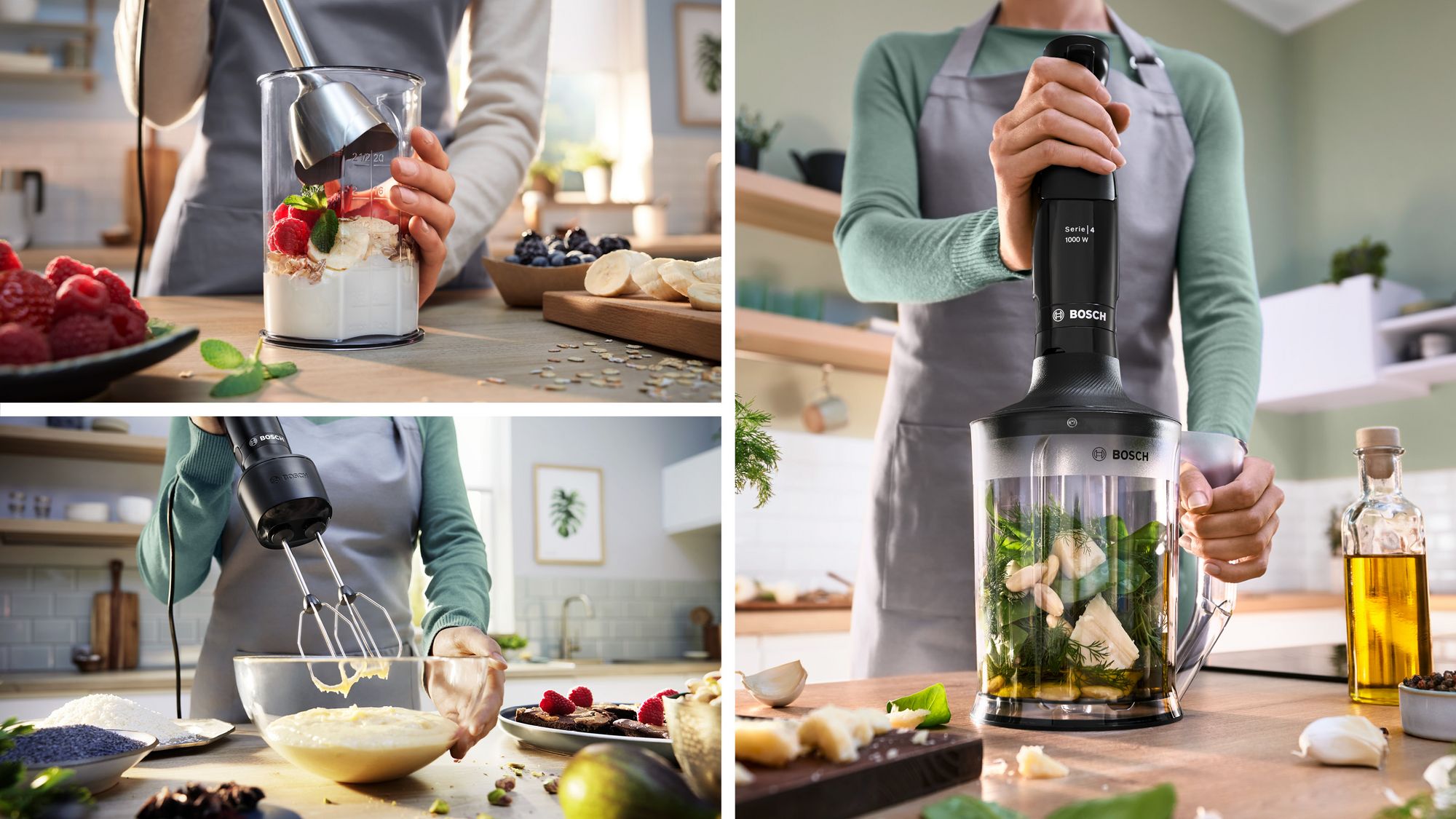 Bosch MSM4B654 Serie 4 El Blenderı ErgoMaster 1000 W Siyah, Antrasit