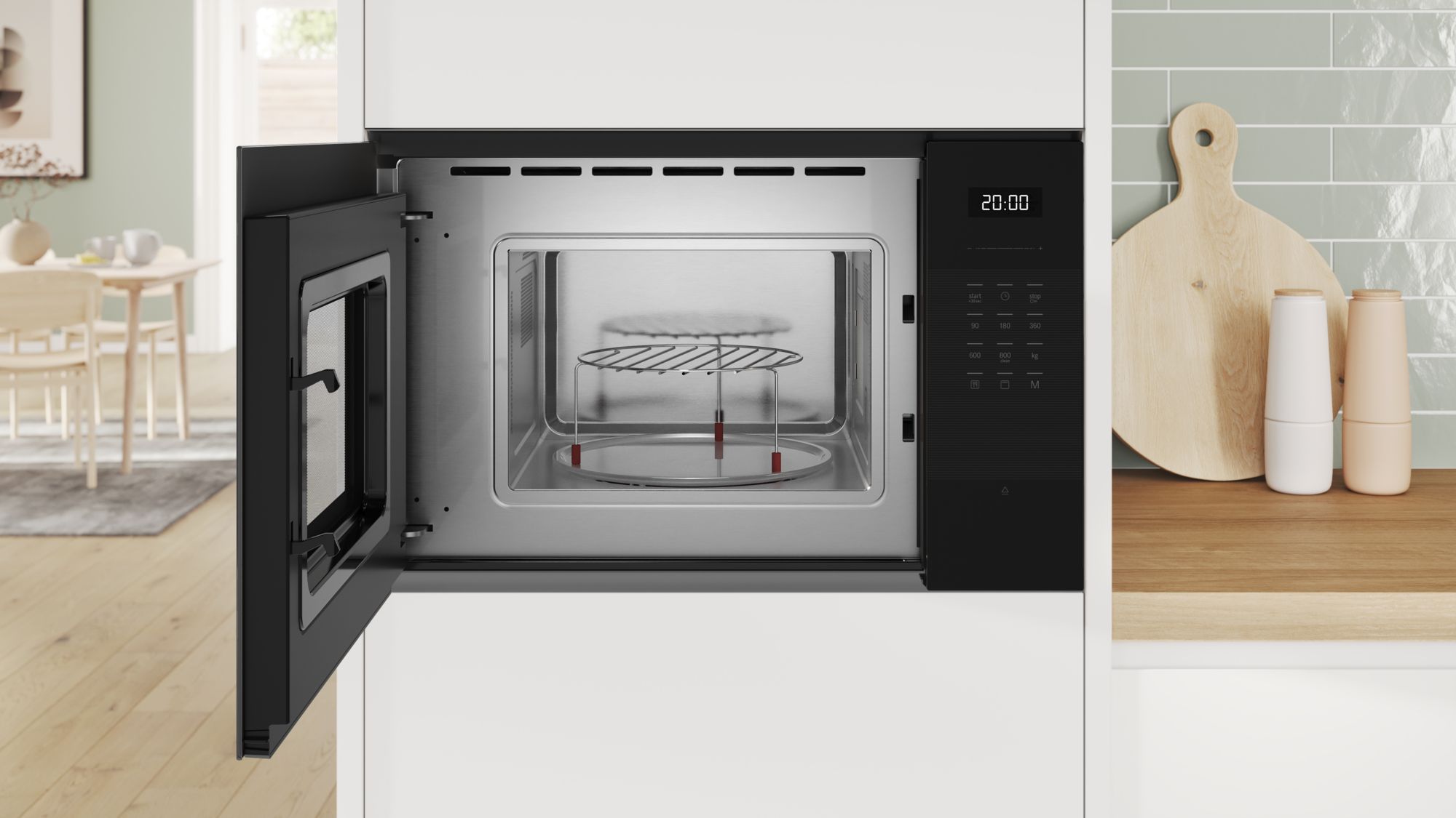 Bosch BEL524MB2 20 lt Siyah Ankastre Mikrodalga Fırın