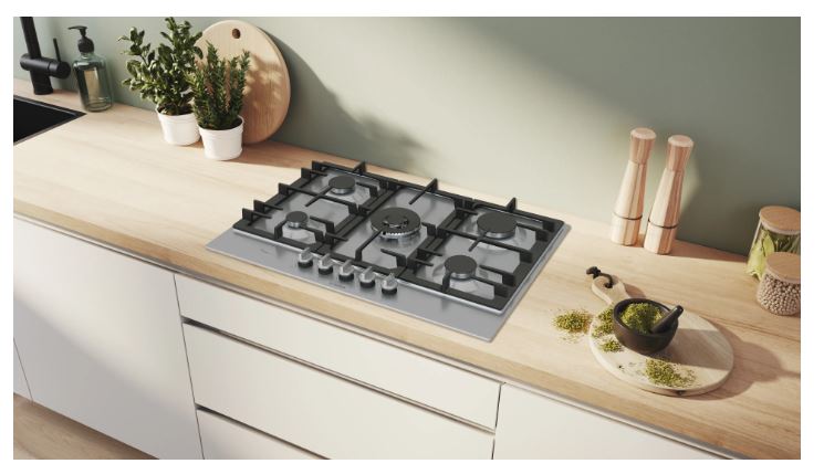 Bosch PCQ7A5I90 Wok Gözlü Inox Ankastre Ocak