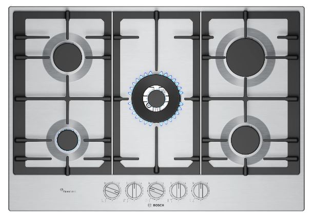 Bosch PCQ7A5I90 Wok Gözlü Inox Ankastre Ocak