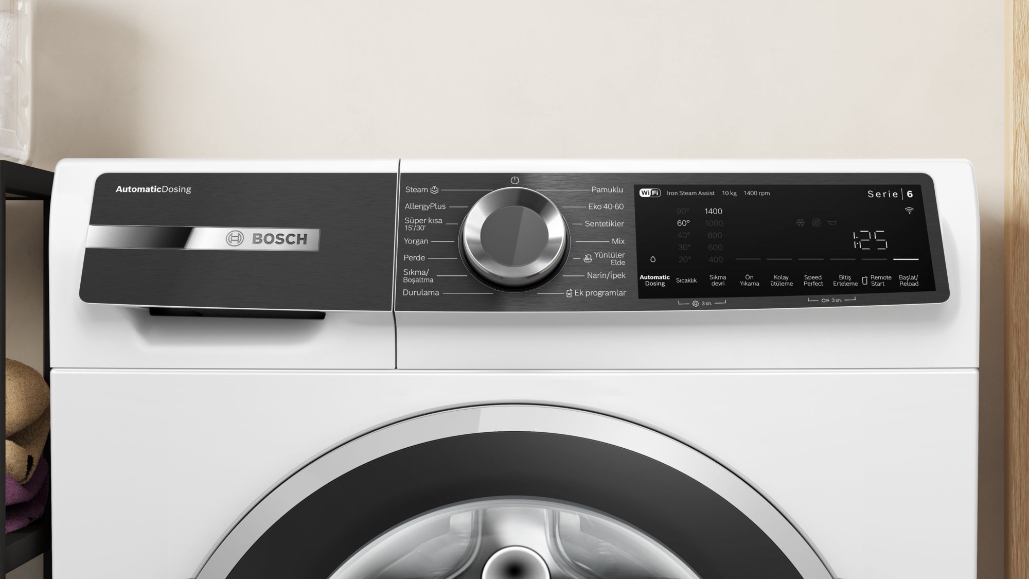 Bosch WGK254Y0TR Serie 6 Çamaşır Makinesi 10 kg 1400 Devir
